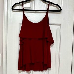 Forever 21 Layered Red Camisole Small